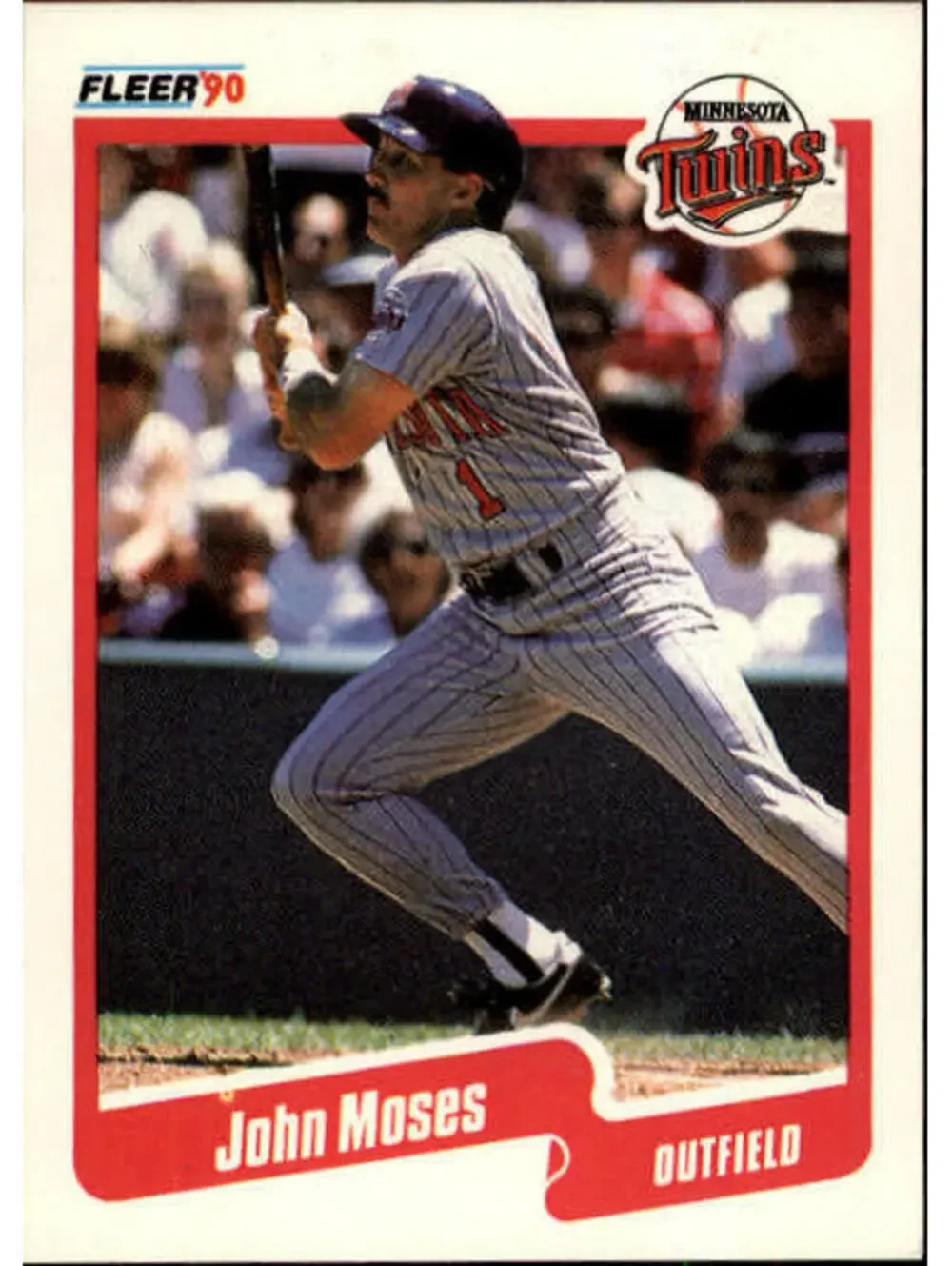 1990 John Moses Fleer Baseball Card #381